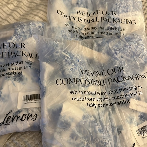 FOR LOVE & LEMONS Rosalyn Mini Dress in Blue NWT - Picture 3 of 3